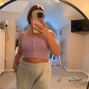 Women's Purple Crop Top